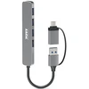 PORT CONNECT | USB-C/USB-A šakotuvas, 4 versijos, USB-A 3.0, 5 Gbps