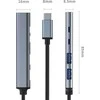 Qoltec 53790 Hub Adapteris USB-C 3.1 5in1 | USB-C PD| USB-C | 2x USB 2.0 | USB 3.0
