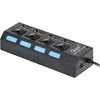 HUB USB 3.0 4 prievadų Rebel