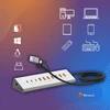 USB šakotuvas Reagle Aktyvus USB šakotuvas su maitinimo bloku 36 W 10 USB 3.2 prievadų USB skirstytuvas šakotuvas Reagle