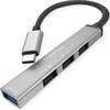 HUB USB Roline Koncentrator USB 3.2 Gen 1, 4-kierunkowy, kabelis połączeniowy typu C