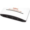 USB ŠAKOTUVAS Roline USB 3.2 Gen 1 šakotuvas, juodas ir baltas, 4 prievadai, su maitinimo šaltiniu