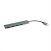 HUB USB Roline ROLINE USB3.2 Gen1 Ultraslim Hub 4x USB A, kabelio tipas C