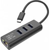 HUB USB Secomp STANDARTINIS USB Type-C į Gigabit Ethernet + Hub 3x keitiklis
