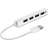 SNAPPY SLIM USB Hub, 4-port, USB 2.0, passive, baltas (SL-140000-WE)