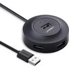 UGREEN CR106 šakotuvas 4xUSB 1m juodas
