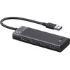 Ugreen CM653 HUB su 4 USB-A jungtys ir USB-A maitinimo laidu - juodas