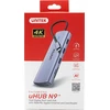 UNITEK 9 viename USB-C šakotuvas, HDMI, VGA, SD, RJ45, PD 100W