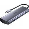 UNITEK 9 viename USB-C šakotuvas, HDMI, VGA, SD, RJ45, PD 100W