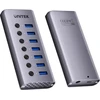 USB-A 3.0 5 Gbps šakotuvas su 7 viename jungikliu Unitek H1314A01-EU