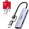 Unitek Hub 5w1 USB-A/C 5 Gbps su atminties kortelių skaitytuvu SD i micro SD