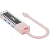 Unitek Hub dvikryptis USB C/USB A 5Gbps rožinis