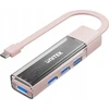 Unitek Hub dvikryptis USB C/USB A 5Gbps rožinis