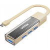 Unitek Hub dvikryptis USB C/USB A 5Gbps kremas
