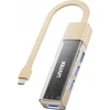 Unitek Hub dvikryptis USB C/USB A 5Gbps kremas