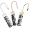 Unitek Hub dvikryptis USB C/USB A 5Gbps rožinis