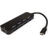 Value HUB USB vertė VERtė koncentratorius USB 3.2 Gen 1, 4 prievadai, C tipo jungties laidas, su 1 PD prievadu