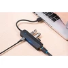 Vention USB 2.0 3 prievadų šakotuvas su eterneto adapteriu 100 m ventiliacija CHPBB 0.15 m, juodas