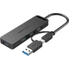 Vention USB 3.0 4 prievadų šakotuvas su USB-C ir USB 3.0 2-in-1 sąsaja ir maitinimo adapterio ventiliacija CHTBB 0.15 m