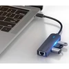 USB-C iki 3x USB 2.0, RJ45, Micro-B Hub Vention TGOBB 0.15m, juodas