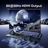 Vention USB-C 6w1 | 8K@30Hz | 100W PD | LED