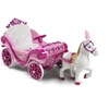 Huffy elektrinė Disney princesės karieta su arkliuku 6 V rožinė