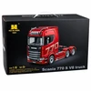 Nuotoliniu būdu valdomas sunkvežimis „Scania Huina 1501“ 1:18, pilkas sidabrinis, 39,2 × 24,4 × 16,6 cm