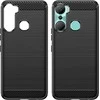 Hurtel Carbon Infinix Hot 12 Pro flexible silikoninis carbon dėklas telefonui juodos spalvos