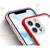 Hurtel Clear dėklas skirtas iPhone 12 Pro Max, raudonas