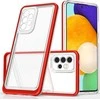 Hurtel Clear dėklas skirtas Samsung Galaxy A13 5G, raudonas