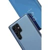 Hurtel Dėklas užvalkalas Samsung S24+ su su atvartu Clear View Case mėlyna