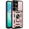 Hurtel pancerne Hybrid Armor Camshield Samsung Galaxy S25 Ultra – dėklas telefonui rožinės spalvos