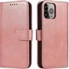 Hurtel Wallet su stoveliu Apple iPhone 15 Pro Max Magnet – dėklas telefonui rožinės spalvos
