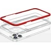 Hurtel Clear dėklas skirtas iPhone 12 Pro, raudonas