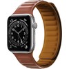 Hurtel Magnetic apyrankė laikrodžiui Apple Watch 6/5/4/3/2 / SE (44mm / 42mm) rudos spalvos