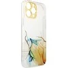 Hurtel Marble dėklas skirtas iPhone 12 Pro, oranžinis