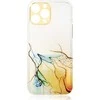 Hurtel Marble dėklas skirtas iPhone 12 Pro, oranžinis