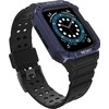 Hurtel Protect Strap Band Wristband Su dėklas laikrodžiui 7 / 6 / 5 / 4 / 3 / 2 / SE (45 / 44 / 42 mm) Šarvuotas dėklas Juoda laikrodžiui