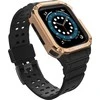 Hurtel Protect Strap Band Wristband Su dėklas laikrodžiui 7 / 6 / 5 / 4 / 3 / 2 / SE (45 / 44 / 42 mm) Šarvuotas dėklas Juoda laikrodžiui