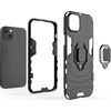 Hurtel Ring Armor dėklas telefonui Apple iPhone 14 Pro Max armored magnetic holder ring juodos spalvos