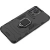 Hurtel Ring Armor hibridinis dėklas + magnetinis laikiklis skirtas OnePlus Ace, juodas