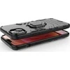 Hurtel Ring Armor Apple iPhone 14 Pro armored magnetic holder ring dėklas telefonui juodos spalvos