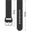 Hurtel Silicone Strap TYS opaska do smartwatcha zegarka uniwersalna 20mm raudona