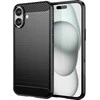Hurtel Carbon Apple iPhone 16 Plus silikoninis – dėklas telefonui juodos spalvos