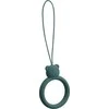 Hurtel SILICONE PHONE LANYARD RING BEAR DARK Žalias