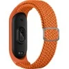 Išmaniosios apyrankės Xiaomi Mi 3/4/5/6 pinto audinio dirželis, Oranžinės spalvos