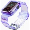 Dėklas Hurtel Apyrankė su laikrodžio apsauga Apple Watch 6 44mm / Watch 5 44mm / Watch 4 44mm / Watch SE 44mm violetinės spalvos