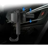 Hurtel Laikiklis automobilinis telefonui, skirtas gravitacijai ant ventiliacijos grotelių, automobilinis laikiklis H01 juodas