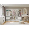 Top E Shop OPENO Modular Wardrobe SET 260/200 Baltas Drawers, Hanging Rails, Shelves – Large – For the Bedroom