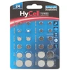 Hycell Baterijos Mygtukinių elementų rinkinys, kiekvieno po 2 vnt. AG 1, AG 3, AG 4, 5 AG, AG 8, AG 10, AG 12, AG 13 ir kiekvieno po 2 vnt. CR 1620, CR 2016, CR 2025, CR 2032